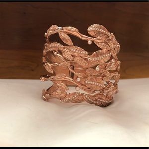 Rachel Zoe rose gold cuff bracelet